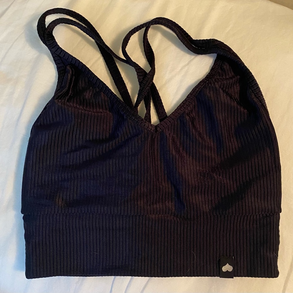 Booty By Brabants Women's Black Ribbed Bralette